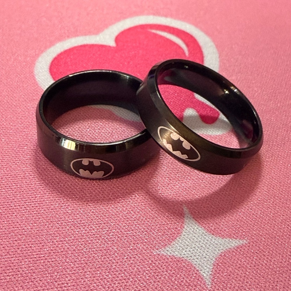 Batman Couples Rings